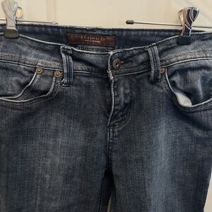 The Limited Flare Leg Denim Jeans 90s Y2K Blue Pockets Stretch Womens Size‎ 4